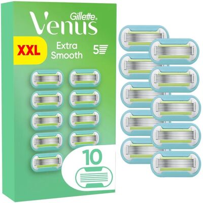 Venus Gillette Venus Extra Smooth Rasierklingen - Grün/Weiß - 10 Stk Venus Gillette Venus Extra Smooth Rasierklingen - Grün/Weiß - 10 Stk