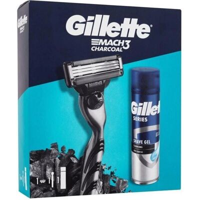 Gillette Mach3 Charcoal - Sada na holení pro muže Gillette Mach3 Charcoal - Sada na holení pro muže