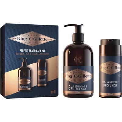 Kit Cura Barba Gillette - Set Regalo per Barbe Corte e Lunghe Kit Cura Barba Gillette - Set Regalo per Barbe Corte e Lunghe
