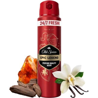 Old Spice Epic Legend Déodorant Spray - Homme 150ml Old Spice Epic Legend Déodorant Spray - Homme 150ml