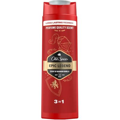 Old Spice Epic Legend - Feuchtigkeitsspendendes Duschgel für Gesicht, Körper und Haare Old Spice Epic Legend - Feuchtigkeitsspendendes Duschgel für Gesicht, Körper und Haare