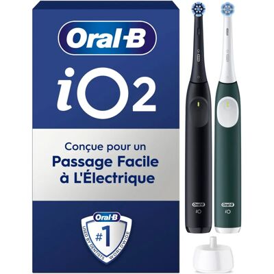 Brosse à dents électrique ORAL-B iO Series 2 - Noir Nuit, Vert Forêt - Brosse électrique Brosse à dents électrique ORAL-B iO Series 2 - Noir Nuit, Vert Forêt - Brosse électrique