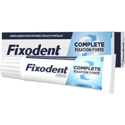 Fixodent Forte Colle pour Prothèses - Adhesif Dentaire - Publicité Fixodent Forte Colle pour Prothèses - Adhesif Dentaire - Publicité