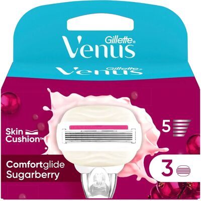 Gillette Venus Comfortglide Sugarberry Miami Replacement Blades - Women Gillette Venus Comfortglide Sugarberry Miami Replacement Blades - Women