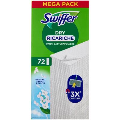 Swiffer Dry Cleaning Wipes - Dust & Hair Remover - 72 pcs Swiffer Dry Cleaning Wipes - Dust & Hair Remover - 72 pcs