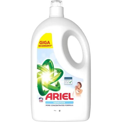 ARIEL Płynny detergent do prania - Sensitive - 100 prań - 4,5 litra ARIEL Płynny detergent do prania - Sensitive - 100 prań - 4,5 litra