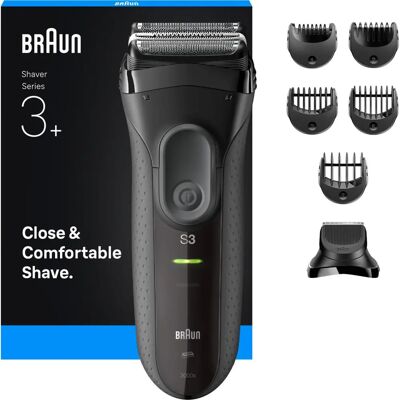 Ηλεκτρική Ξυριστική Μηχανή Braun Series 3+ 3000bt - Υγρή & Στεγνή, Μαύρη, Γκρίζα Ηλεκτρική Ξυριστική Μηχανή Braun Series 3+ 3000bt - Υγρή & Στεγνή, Μαύρη, Γκρίζα