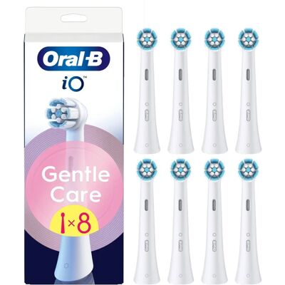 Oral-B iO Series Gentle Care vaihtoharjat - Valkoinen - 8 kpl Oral-B iO Series Gentle Care vaihtoharjat - Valkoinen - 8 kpl
