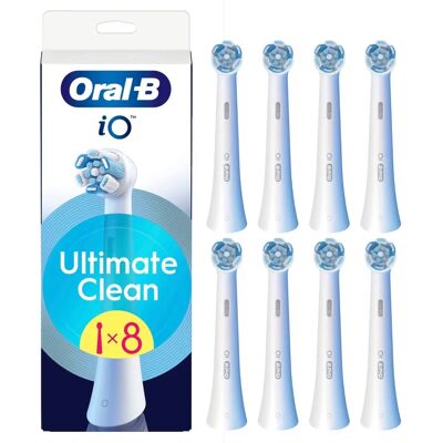 Oral-B iO Series Ultimate Clean Ersatzbürstenköpfe - Weiß - 8 Stück Oral-B iO Series Ultimate Clean Ersatzbürstenköpfe - Weiß - 8 Stück