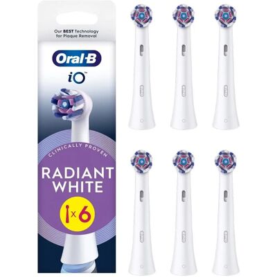 Oral-B iO Radiant White - Pack de 6 cabezales Oral-B iO Radiant White - Pack de 6 cabezales