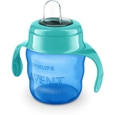 Pahar Philips Avent Albastru 200ml - Fără BPA, Fără scurgeri Pahar Philips Avent Albastru 200ml - Fără BPA, Fără scurgeri