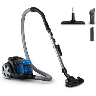 Philips PowerPro Compact - Noir, Bleu, Argent - Aspirateur Philips PowerPro Compact - Noir, Bleu, Argent - Aspirateur