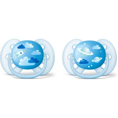 Chupete para bebé Philips Avent - Ortodóntico, Ultra suave, Azul Chupete para bebé Philips Avent - Ortodóntico, Ultra suave, Azul