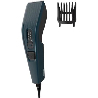 Cortador de cabelo Philips Série 3000 - Lâminas em aço inoxidável autoafiadoras - 13 configurações de comprimento Cortador de cabelo Philips Série 3000 - Lâminas em aço inoxidável autoafiadoras - 13 configurações de comprimento