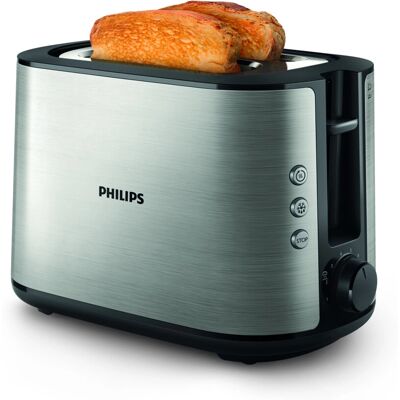 Philips HD2650/90 - Negru, Oțel inoxidabil - Prăjitor de pâine Philips HD2650/90 - Negru, Oțel inoxidabil - Prăjitor de pâine