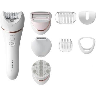 Philips BRE735/00 Epilatore Satinelle Advanced - Umido e Asciutto con 8 Accessori Philips BRE735/00 Epilatore Satinelle Advanced - Umido e Asciutto con 8 Accessori