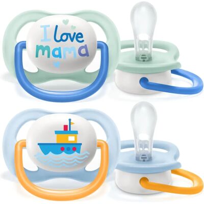 Philips Avent SCF080/01 Babyfopspeen - Orthodontisch Siliconen - Assorti Kleur Philips Avent SCF080/01 Babyfopspeen - Orthodontisch Siliconen - Assorti Kleur