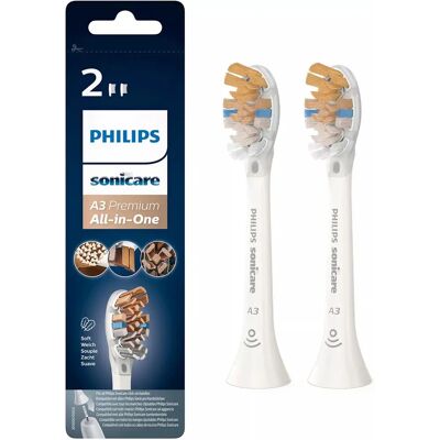 Philips A3 Premium HX9092/10 Toothbrush Head - White Philips A3 Premium HX9092/10 Toothbrush Head - White