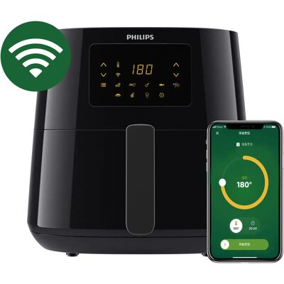 Philips HD9280/70 - Noir, Argent - Friteuse à Air Chaud - Publicité Philips HD9280/70 - Noir, Argent - Friteuse à Air Chaud - Publicité