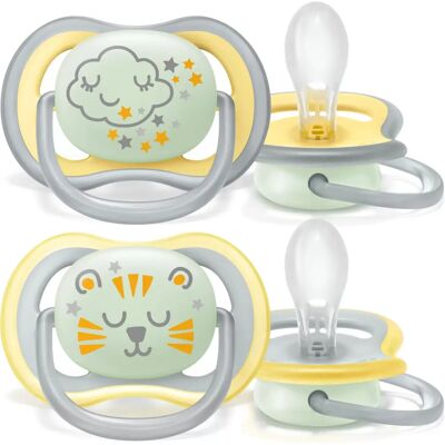 Philips AVENT SCF376/01 Tettarella Notte - Silicone Ortodontico Multicolore Philips AVENT SCF376/01 Tettarella Notte - Silicone Ortodontico Multicolore