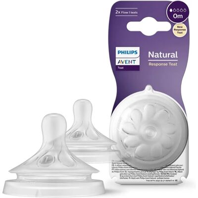 Philips Avent Natural Response SCY961/02 Smoczek do butelki - 2 szt. Philips Avent Natural Response SCY961/02 Smoczek do butelki - 2 szt.