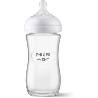 Philips AVENT SCY933/01 Butelki dla niemowląt - Przezroczyste, Naturalna Odpowiedź, 240ml Philips AVENT SCY933/01 Butelki dla niemowląt - Przezroczyste, Naturalna Odpowiedź, 240ml