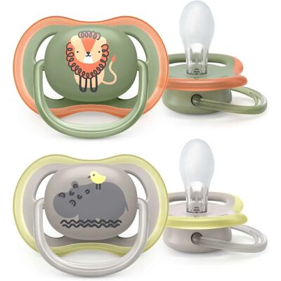 Sucette Philips Avent - Ultra Air, Multicolore, 6-18M - Publicité Sucette Philips Avent - Ultra Air, Multicolore, 6-18M - Publicité