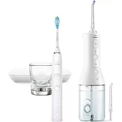 Philips Sonicare DiamondClean 9000 Brosse à dents électrique et Water Flosser - Blanc - Publicité Philips Sonicare DiamondClean 9000 Brosse à dents électrique et Water Flosser - Blanc - Publicité