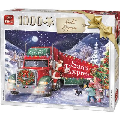 King Santa Express 1000 pièces - Puzzle - Vacances - Publicité King Santa Express 1000 pièces - Puzzle - Vacances - Publicité
