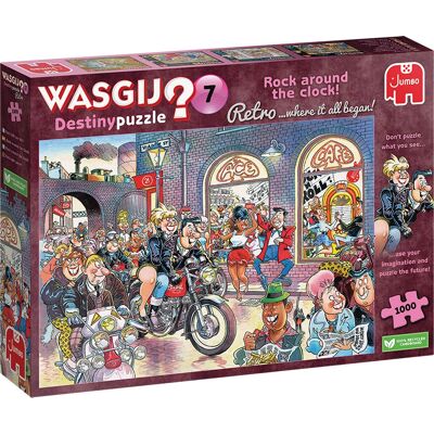 Wasgij Retro Destiny 7 Rock Around the Clock! 1000 Piece Jigsaw Puzzle - Jigsaw Puzzle Wasgij Retro Destiny 7 Rock Around the Clock! 1000 Piece Jigsaw Puzzle - Jigsaw Puzzle