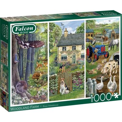 Falcon de luxe 1110500242 Puzzle - Woodland Farm, 1000 Bitar Falcon de luxe 1110500242 Puzzle - Woodland Farm, 1000 Bitar