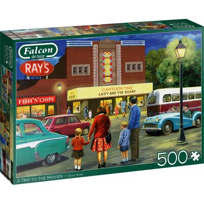 Falcon De Luxe A Trip to the Movies 500 Stück Puzzlespiel Falcon De Luxe A Trip to the Movies 500 Stück Puzzlespiel