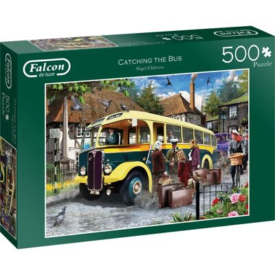 Falcon de luxe Attraper le bus Puzzle de 500 pièces - Publicité Falcon de luxe Attraper le bus Puzzle de 500 pièces - Publicité