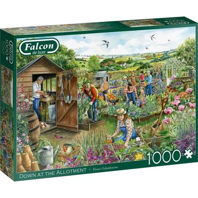 Falcon de luxe Down at the Allotment 1000 Stück Puzzle - Puzzle Falcon de luxe Down at the Allotment 1000 Stück Puzzle - Puzzle