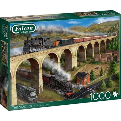 Falcon de luxe Le Viaduc 1000 pièces Puzzle - Véhicules - Publicité Falcon de luxe Le Viaduc 1000 pièces Puzzle - Véhicules - Publicité