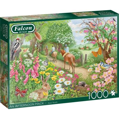 Falcon de luxe Une Après-midi de Hack Puzzle 1000 pièces - Flore & Faune - Publicité Falcon de luxe Une Après-midi de Hack Puzzle 1000 pièces - Flore & Faune - Publicité