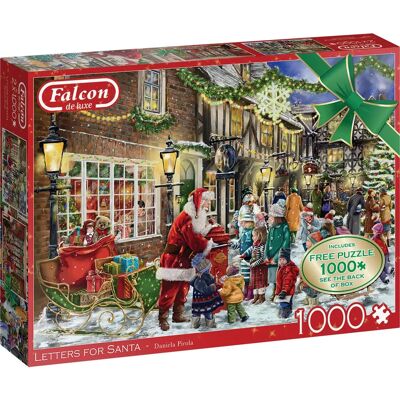 Falcon De Luxe Briefe an den Weihnachtsmann 2 x 1000 Teile Puzzle - Weihnachten Falcon De Luxe Briefe an den Weihnachtsmann 2 x 1000 Teile Puzzle - Weihnachten