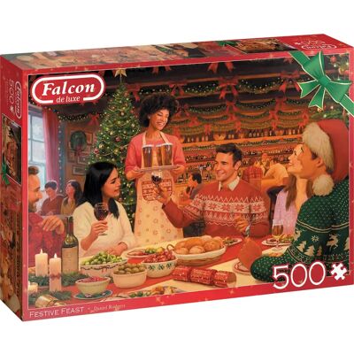 Falcon De Luxe Festive Feast 500 Stück Puzzle Falcon De Luxe Festive Feast 500 Stück Puzzle