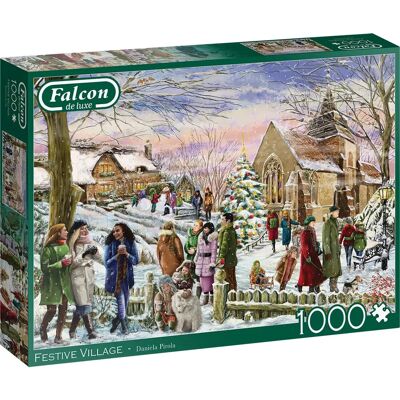 Falcon de luxe Festive Village 1000 pcs Jigsaw puzzle - Jigsaw Puzzle Falcon de luxe Festive Village 1000 pcs Jigsaw puzzle - Jigsaw Puzzle