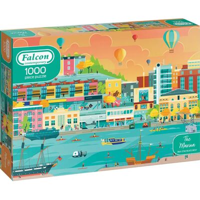 Falcon De Luxe La Marina Puzzle 1000 Pièces - Art - Publicité Falcon De Luxe La Marina Puzzle 1000 Pièces - Art - Publicité