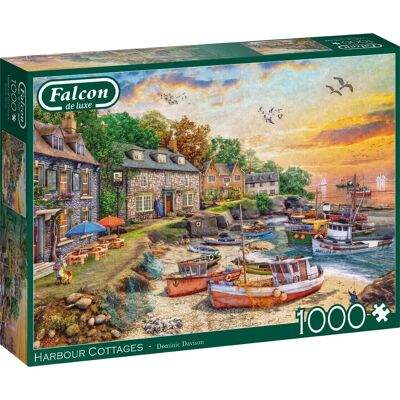 Falcon de luxe Harbour Cottages 1000-piece Jigsaw Puzzle - Jigsaw puzzle Falcon de luxe Harbour Cottages 1000-piece Jigsaw Puzzle - Jigsaw puzzle