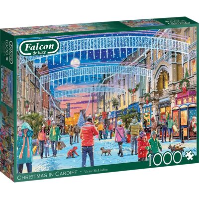 Falcon de luxe 11393 Noël à Cardiff Puzzle 1000 Pièces - Publicité Falcon de luxe 11393 Noël à Cardiff Puzzle 1000 Pièces - Publicité
