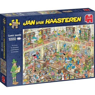 Jumbo Jan van Haasteren Biblioteka 1000 elementów Puzzle Jumbo Jan van Haasteren Biblioteka 1000 elementów Puzzle