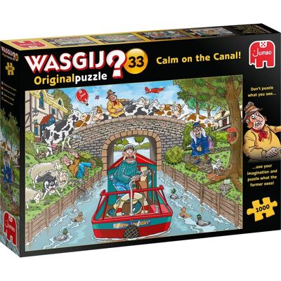 Wasgij Original 33 1000 pcs Jigsaw puzzle - Calm On The Canal Wasgij Original 33 1000 pcs Jigsaw puzzle - Calm On The Canal