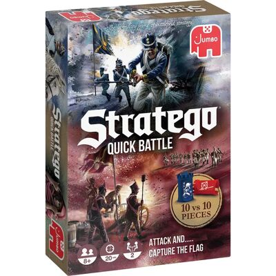 Jumbo Stratego Quick Battle - Jeu de stratégie pour 2 - Multicolore - Publicité Jumbo Stratego Quick Battle - Jeu de stratégie pour 2 - Multicolore - Publicité