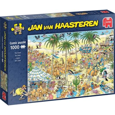 Puzzle Jumbo Jan van Haasteren Oaza 1000 elementów Puzzle Jumbo Jan van Haasteren Oaza 1000 elementów