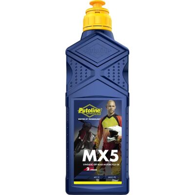 Olio motore 2 tempi Putoline MX5 - Blu 1L Olio motore 2 tempi Putoline MX5 - Blu 1L