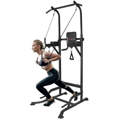 BIGZZIA - Barre de traction - 6 niveaux - 175-240 cm - Publicité BIGZZIA - Barre de traction - 6 niveaux - 175-240 cm - Publicité