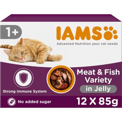 IAMS Delights Adult – Land & Sea Collection - Land & Sea Collection i Gelé (12 x 85g) IAMS Delights Adult – Land & Sea Collection - Land & Sea Collection i Gelé (12 x 85g)