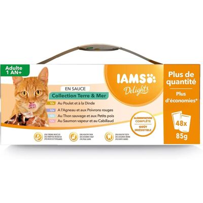 IAMS Katt Naturligt Land- och Havsamling i Gravy - & Samling 48x85g IAMS Katt Naturligt Land- och Havsamling i Gravy - & Samling 48x85g